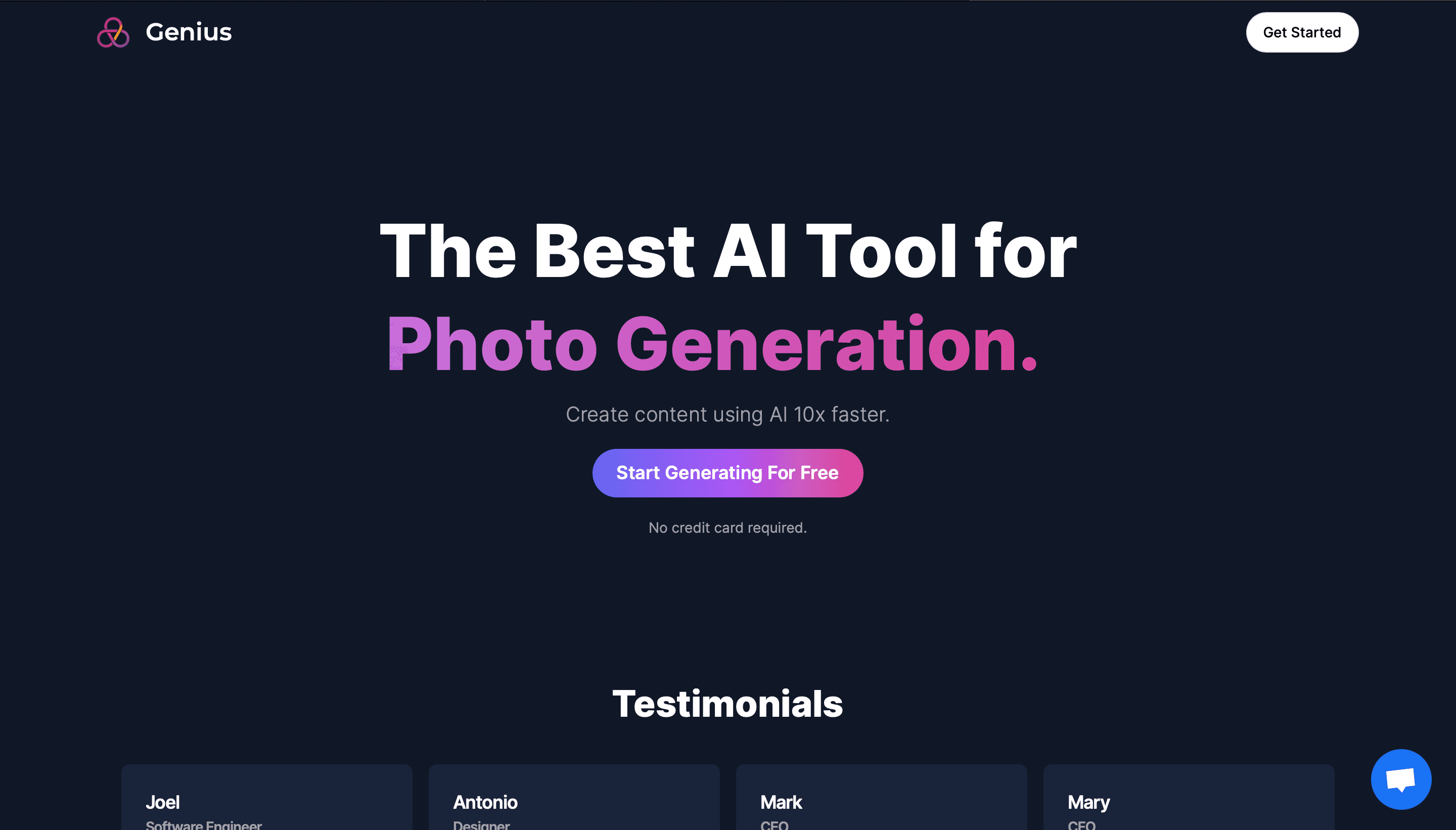 Cover image for Genius - AI SaaS platform